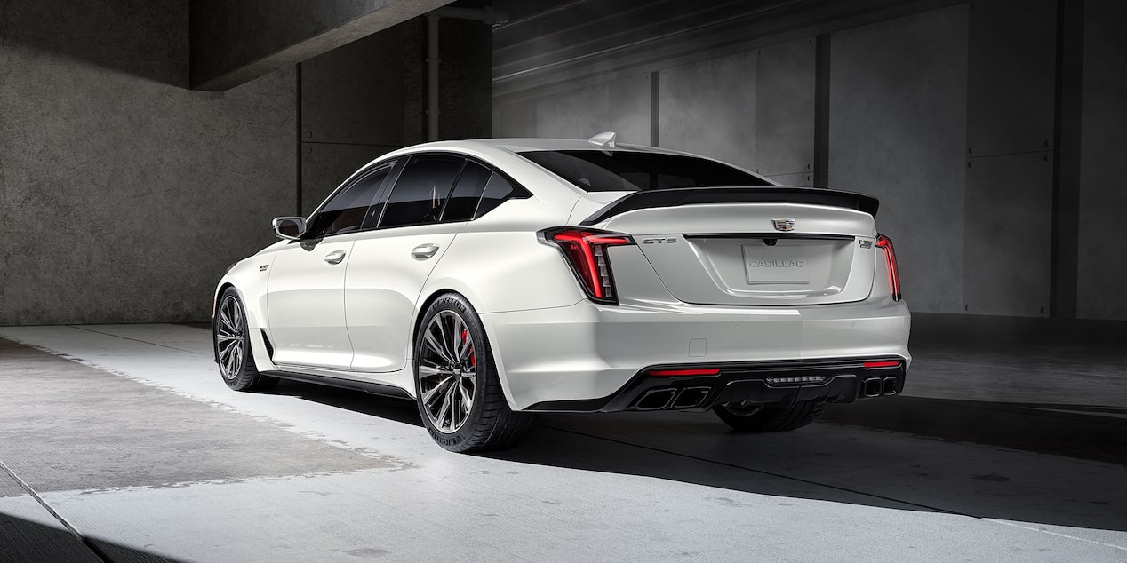 2024 Cadillac CT5-V Rear Passenger Three-Quarters View Parked