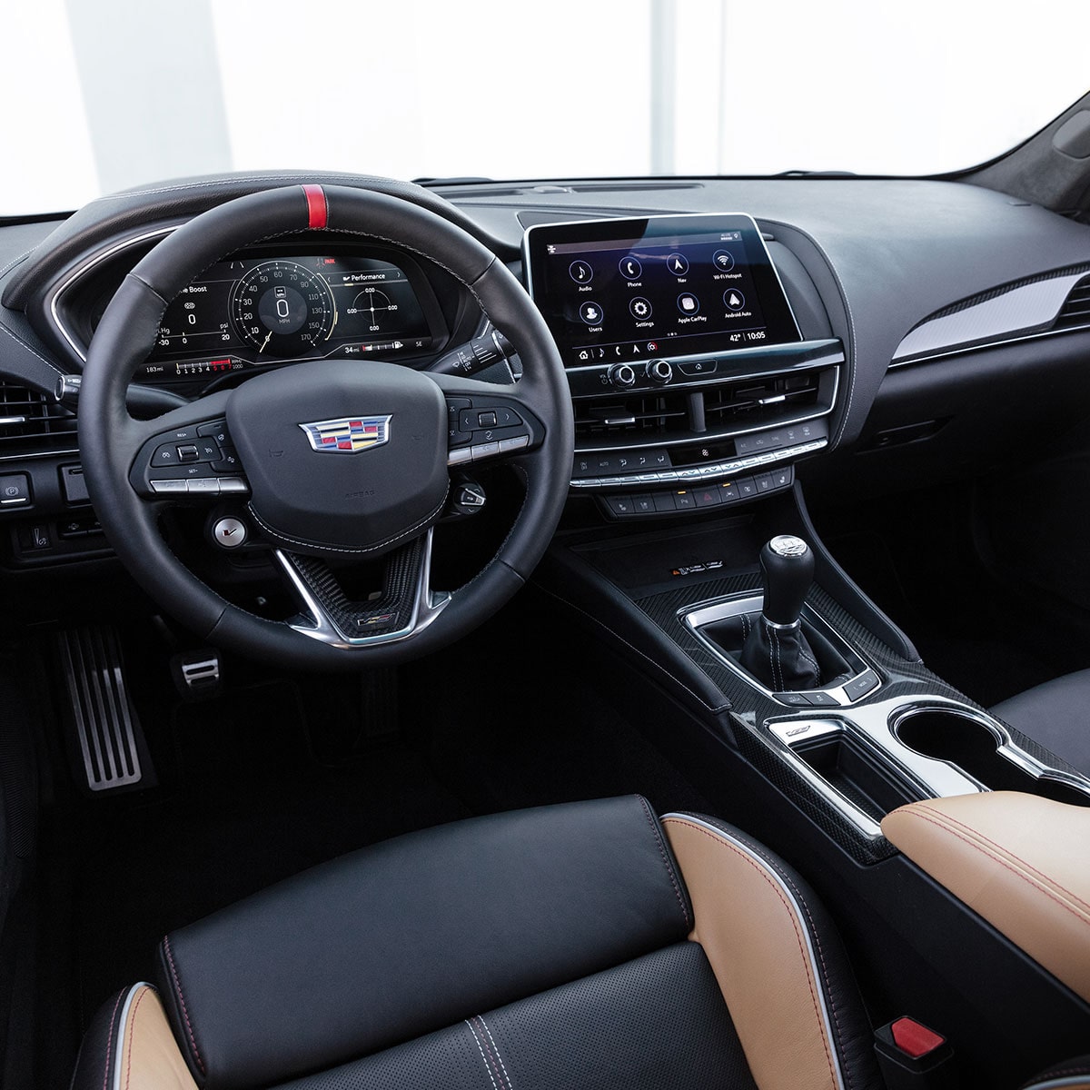 Performance Steering Wheel in a CT5-V Blackwing