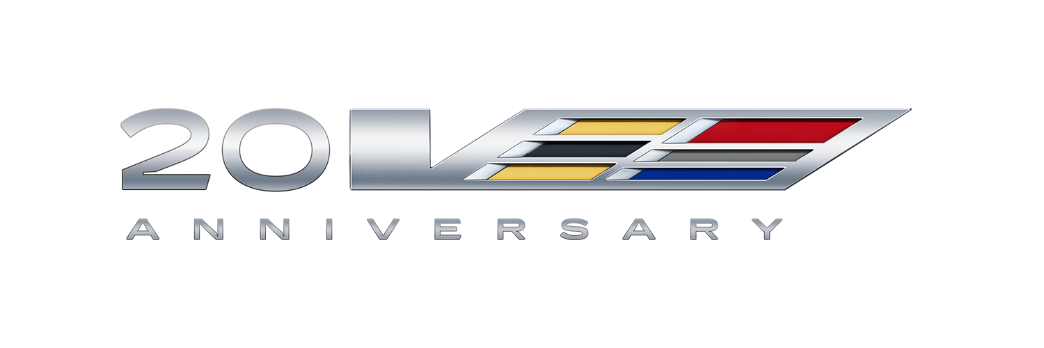 The Cadillac V-Series 20th Anniversary Logo
