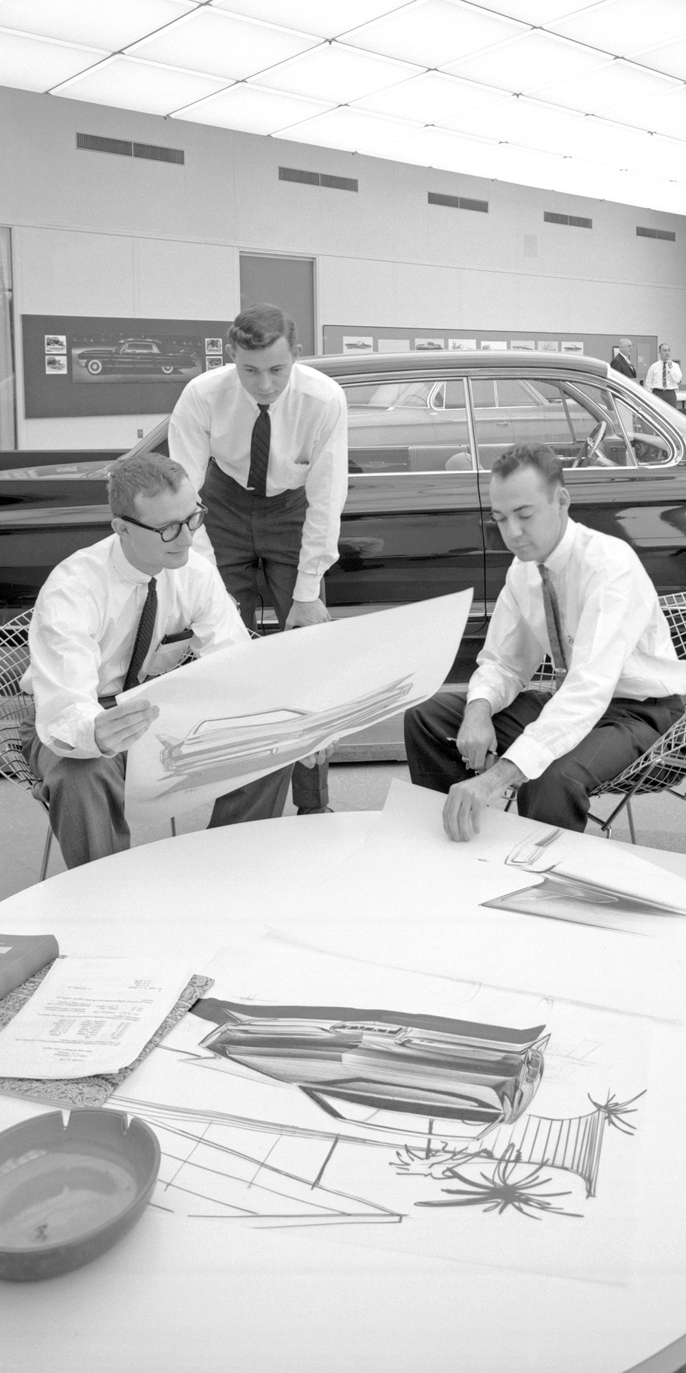 Ron Hill, Ed Taylor y Jerry Brochstein en el estudio, 11/9/1960