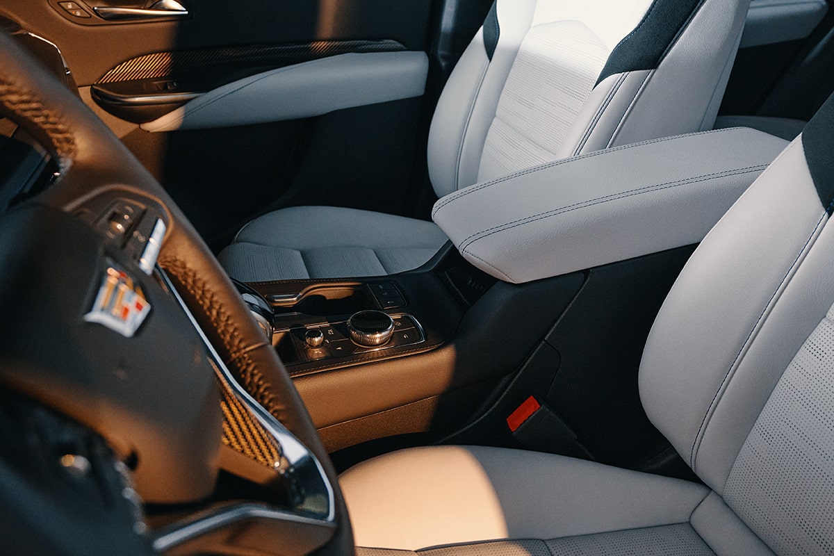 The 2025 Cadillac XT4 Front Interior Cabin and Middle Console Controls
