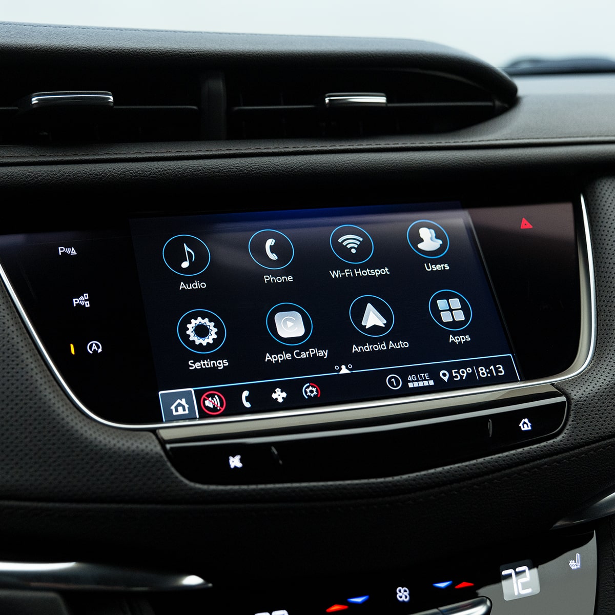 El sistema de infoentretenimiento repleto de tecnología premium de la Cadillac XT5