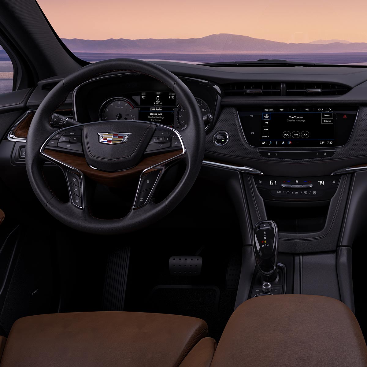 El lujoso tablero en el interior de la Cadillac XT5 2025