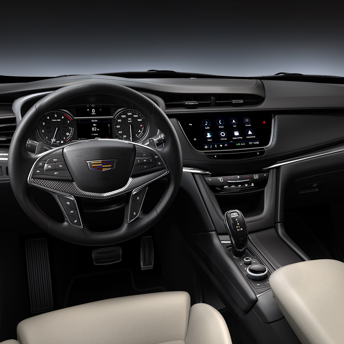 El sistema de infoentretenimiento repleto de tecnología premium de la Cadillac XT5