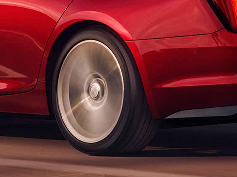 Close-Up of 2025 Cadillac 2025 Tire Utilizing All Wheel Drive