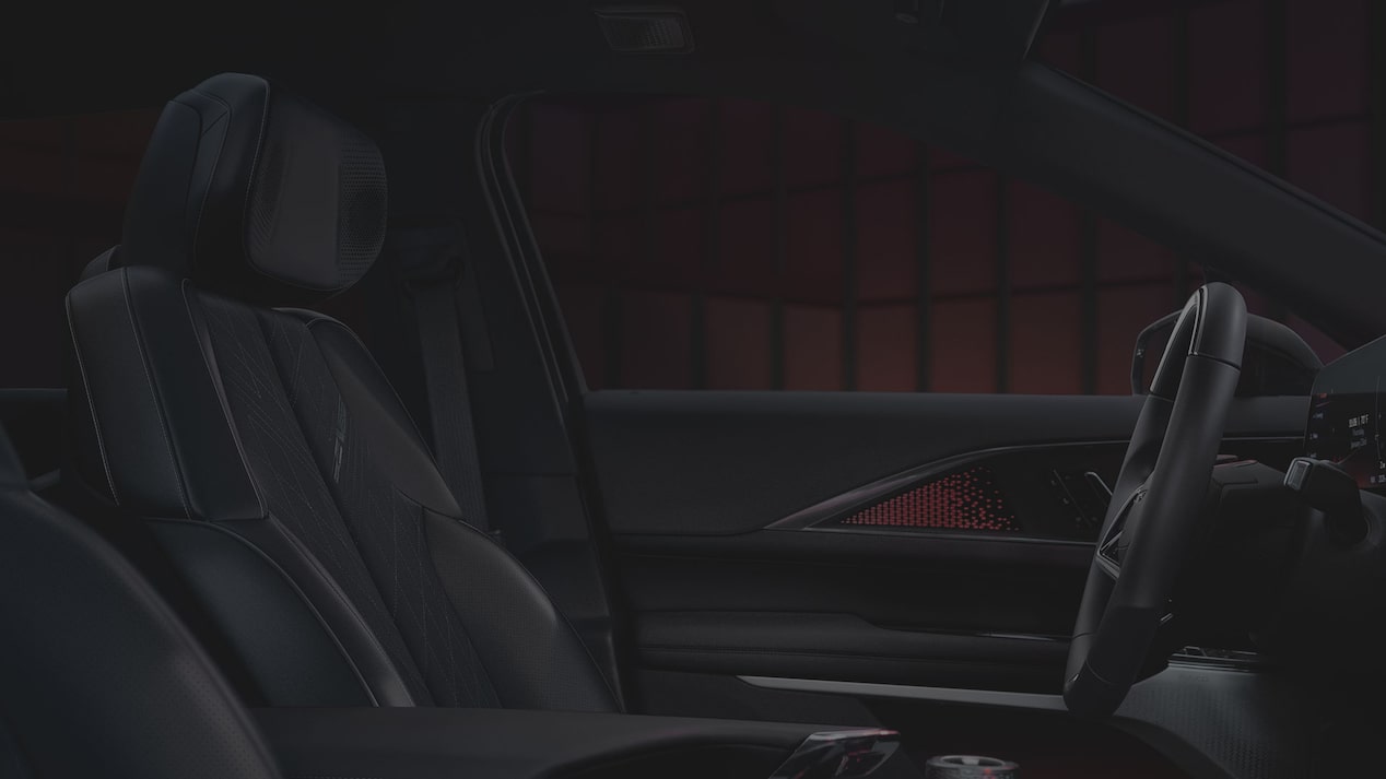 Passenger Side View of the Cadillac LYRIQ's Heated & Front Ventilated Seats