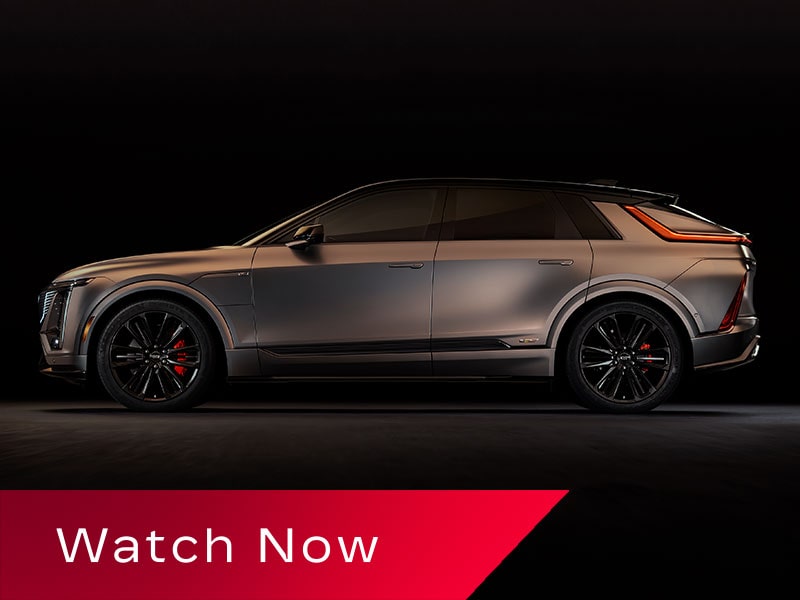 Close-up of a Woman Driving the Cadillac LYRIQ