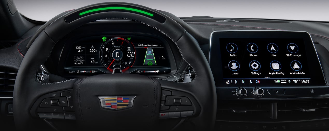 Close-up View of the 2025 CT4-V Super Cruise Feature Technology