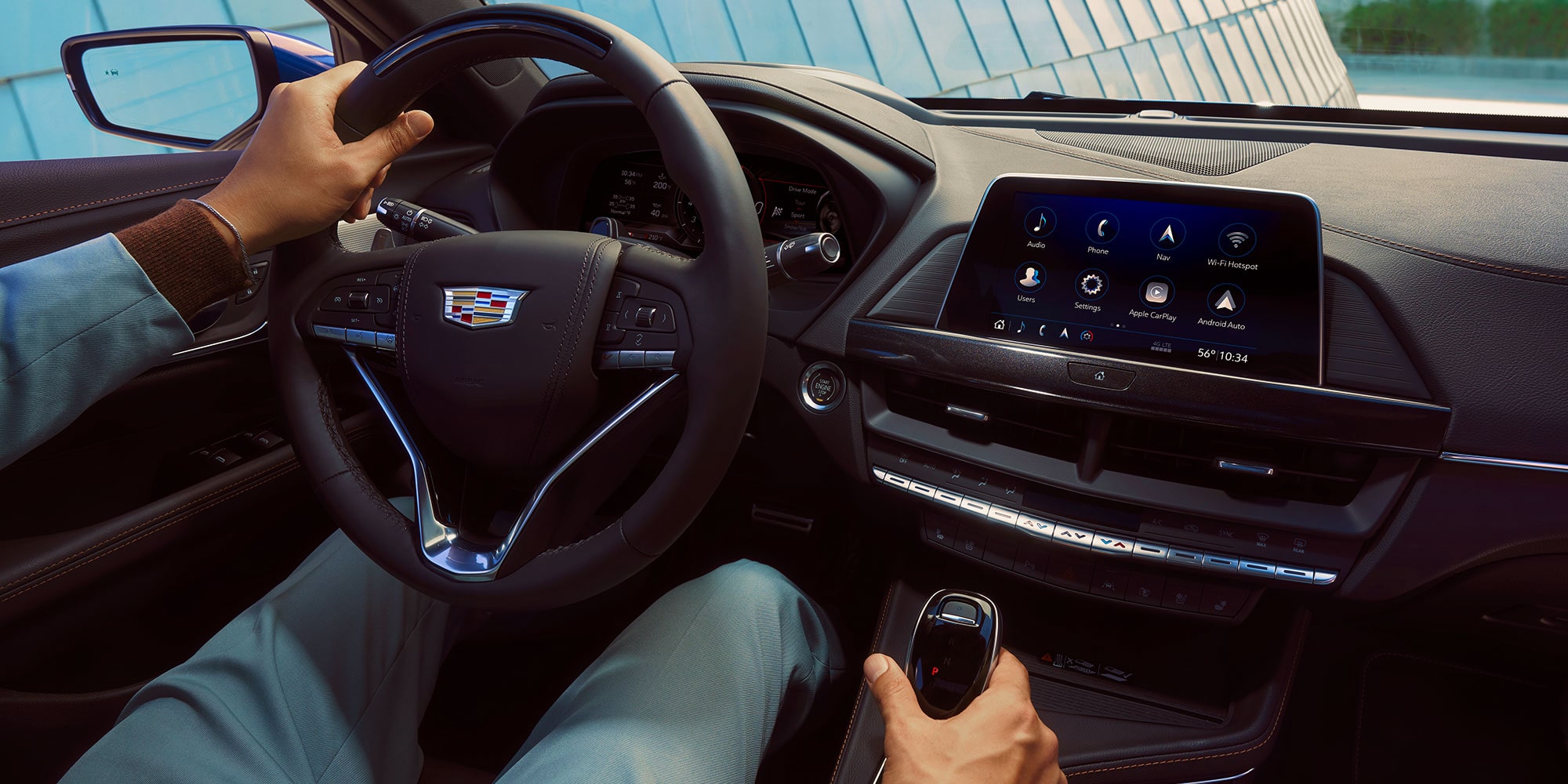 2025 cadillac ct4-v blackwing interior dashboard and steering wheel
