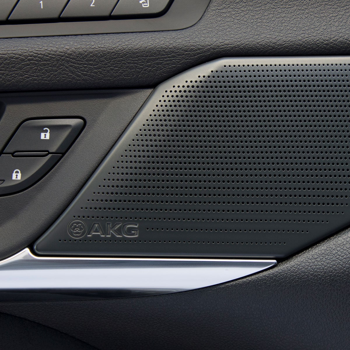 The AKG Speaker on a 2025 CT4-V Interior Door