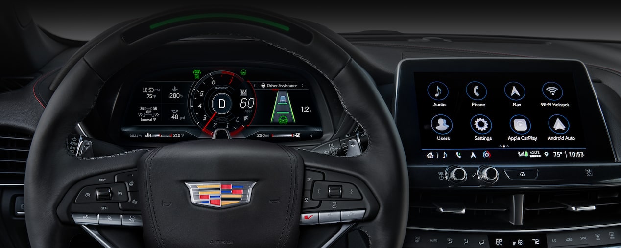 Close-up View of the 2025 CT4-V Super Cruise Feature Technology