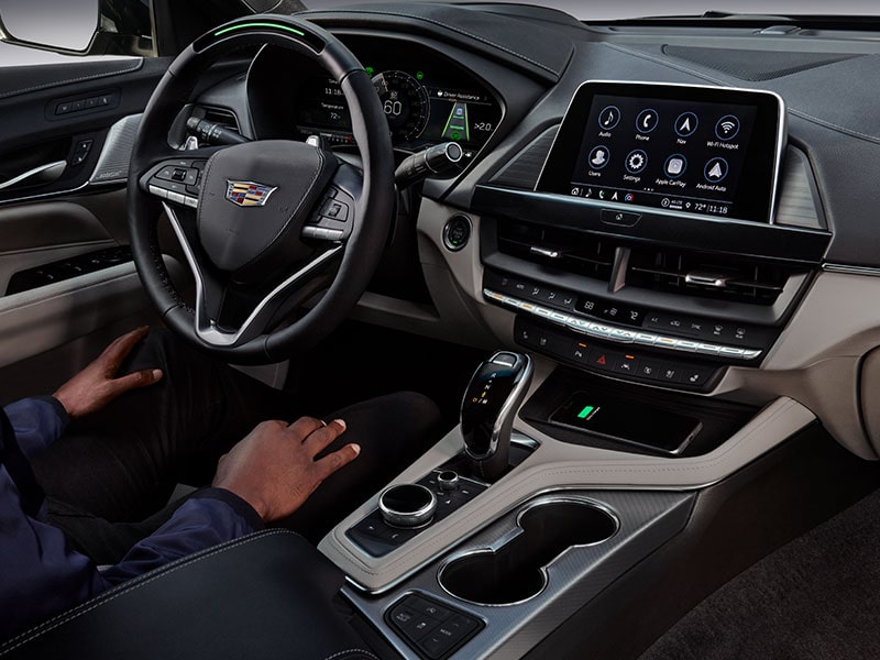 Passenger View of a Driver Utilizing the Super Cruise Safety Feature in the 2025 CT4