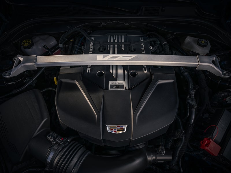Close-up of an Engine Inside a 2025 Cadillac CT5-V