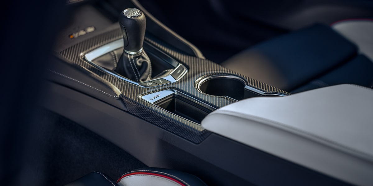Focused View of the Gear Shift Stick Inside a 2025 Cadillac CT5-V