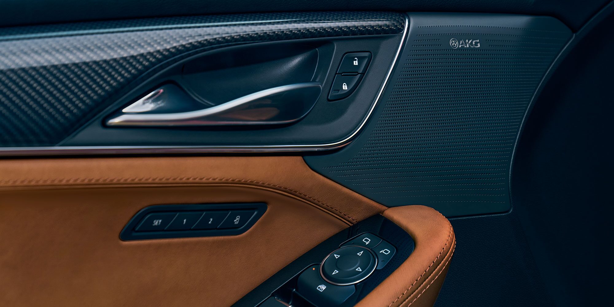 2025 Cadillac CT-5 interior with AKG speakers