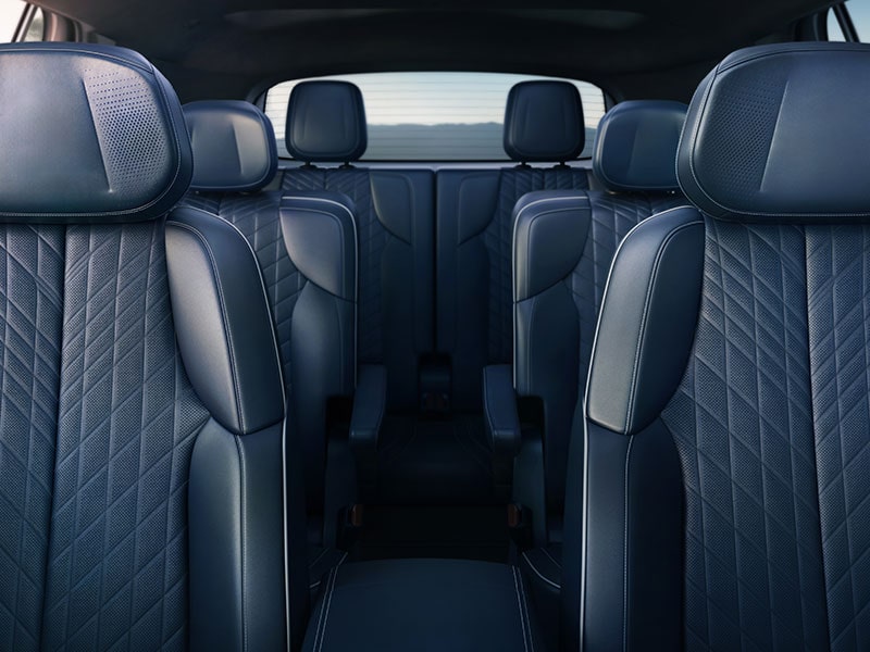 Front View of the 2026 Cadillac VISTIQ's Three Rows of Seating