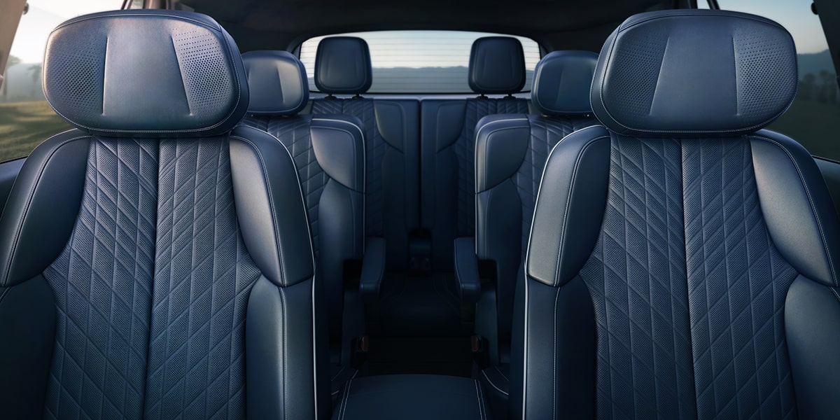 Front View of the 2026 Cadillac VISTIQ's Three Rows of Seating