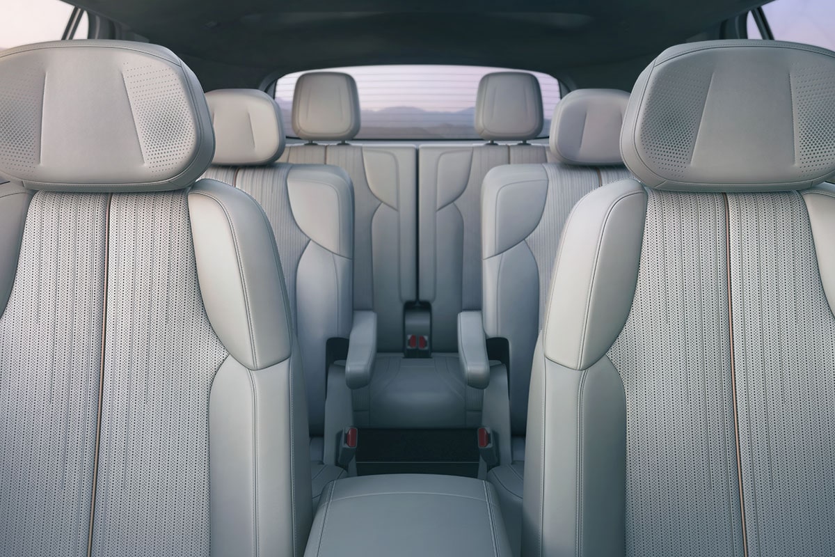 Front View of the 2026 Cadillac VISTIQ's Three Rows of Seating