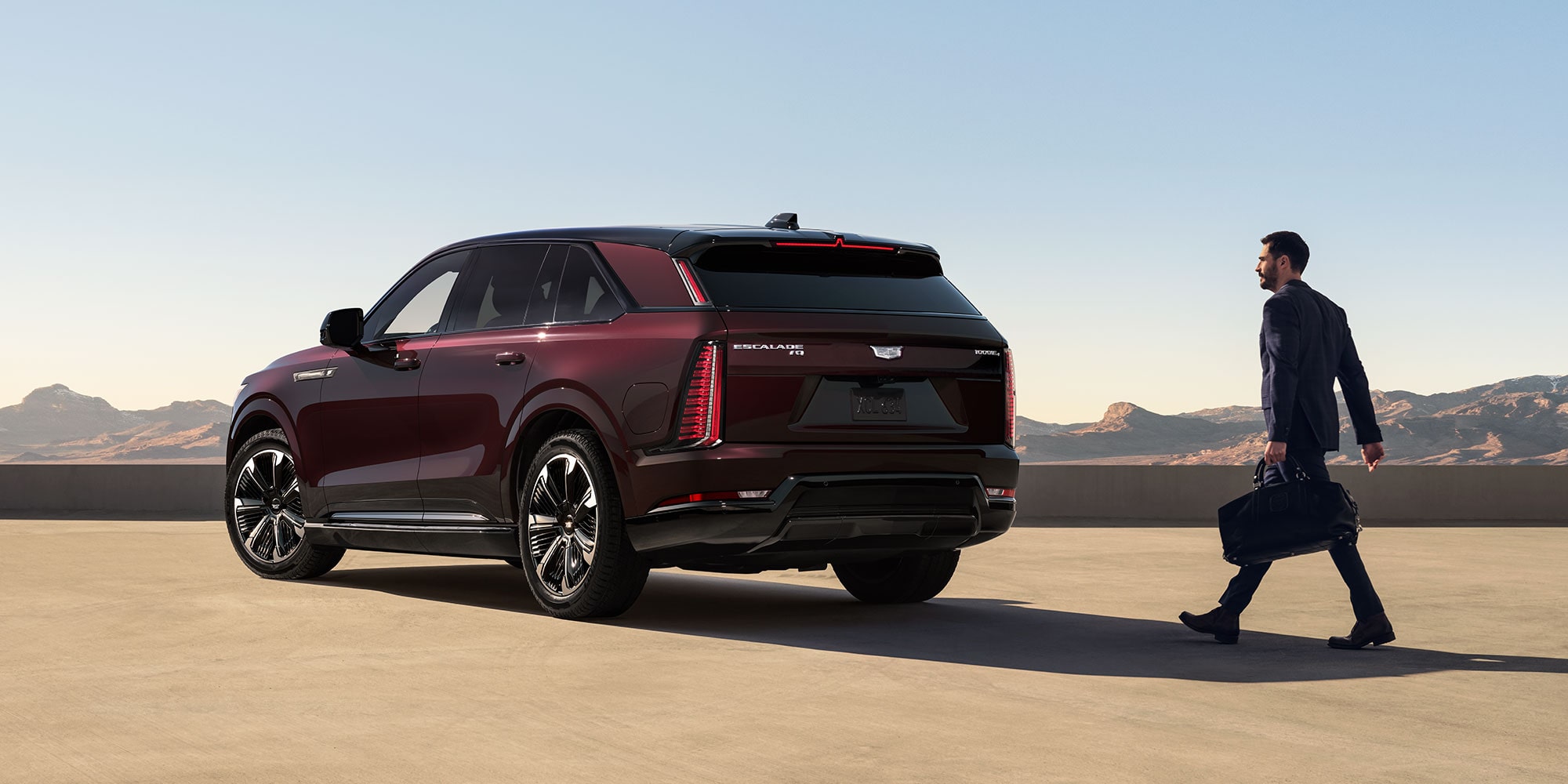2026 cadillac escalade iq driver side rear exterior view