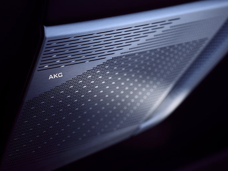 Close-up View of the AKG Studio Audio Speaker