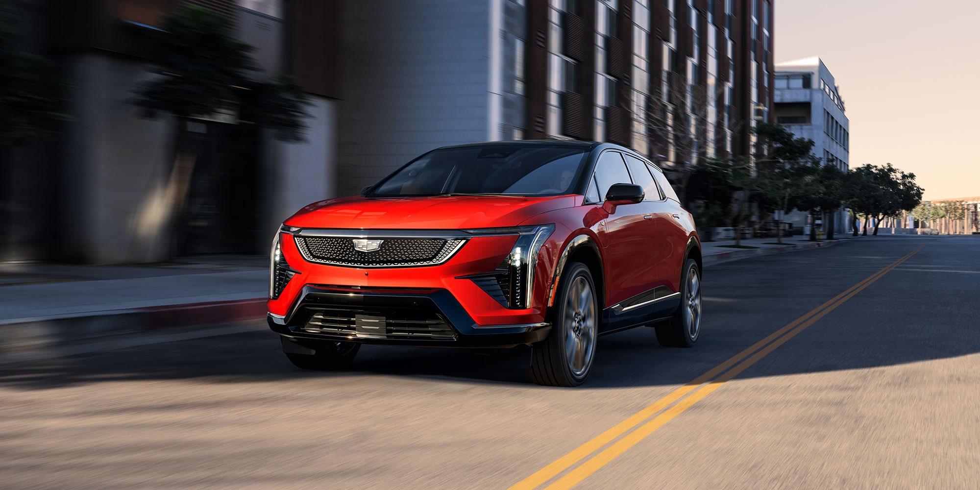 2026 cadillac optiq front driver side exterior view