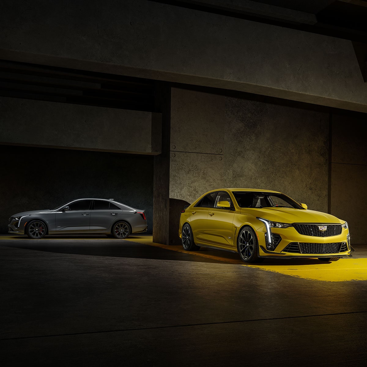 2026 cadillac ct4-v front and side profile exterior view