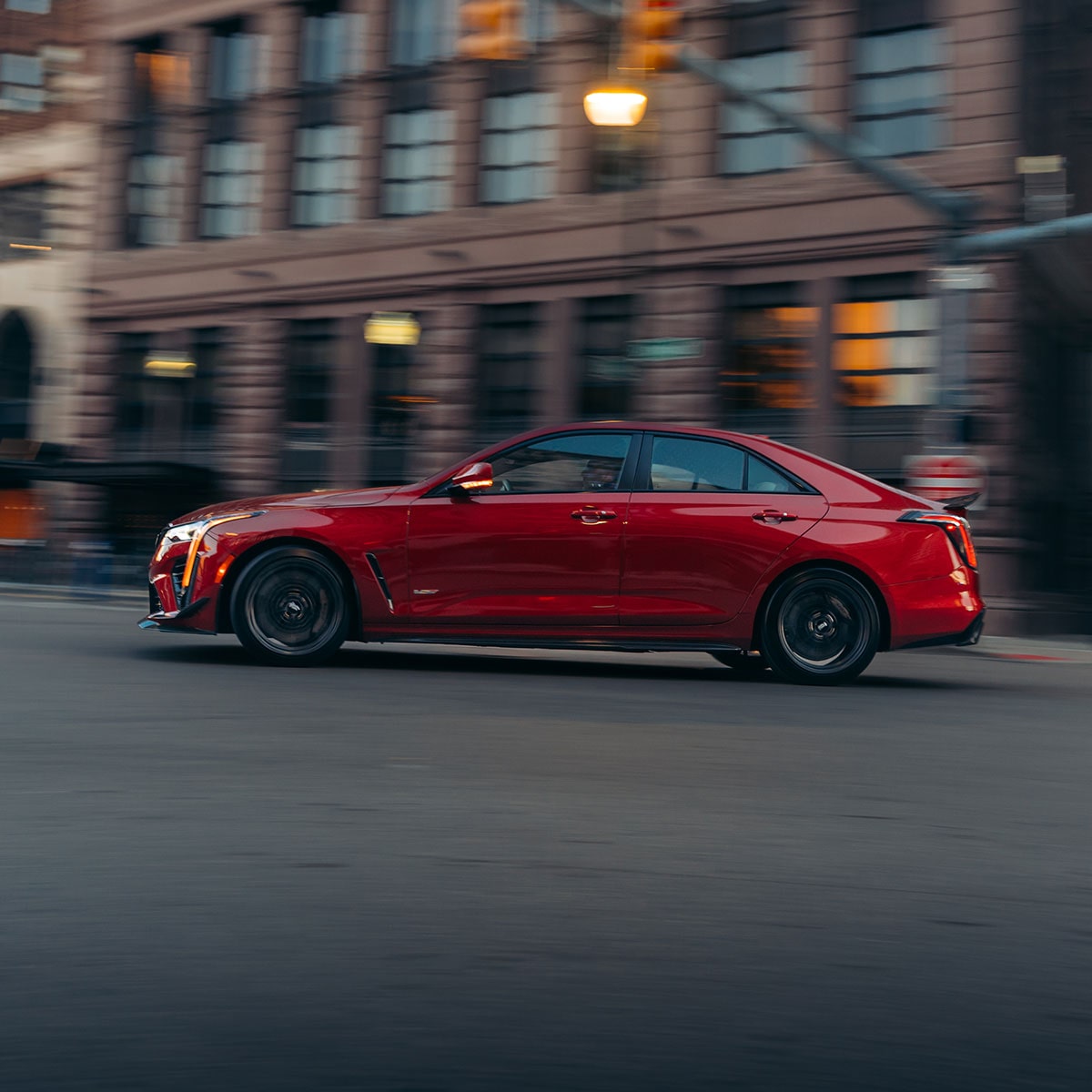 2026 cadillac ct4-v driver side profile exterior view