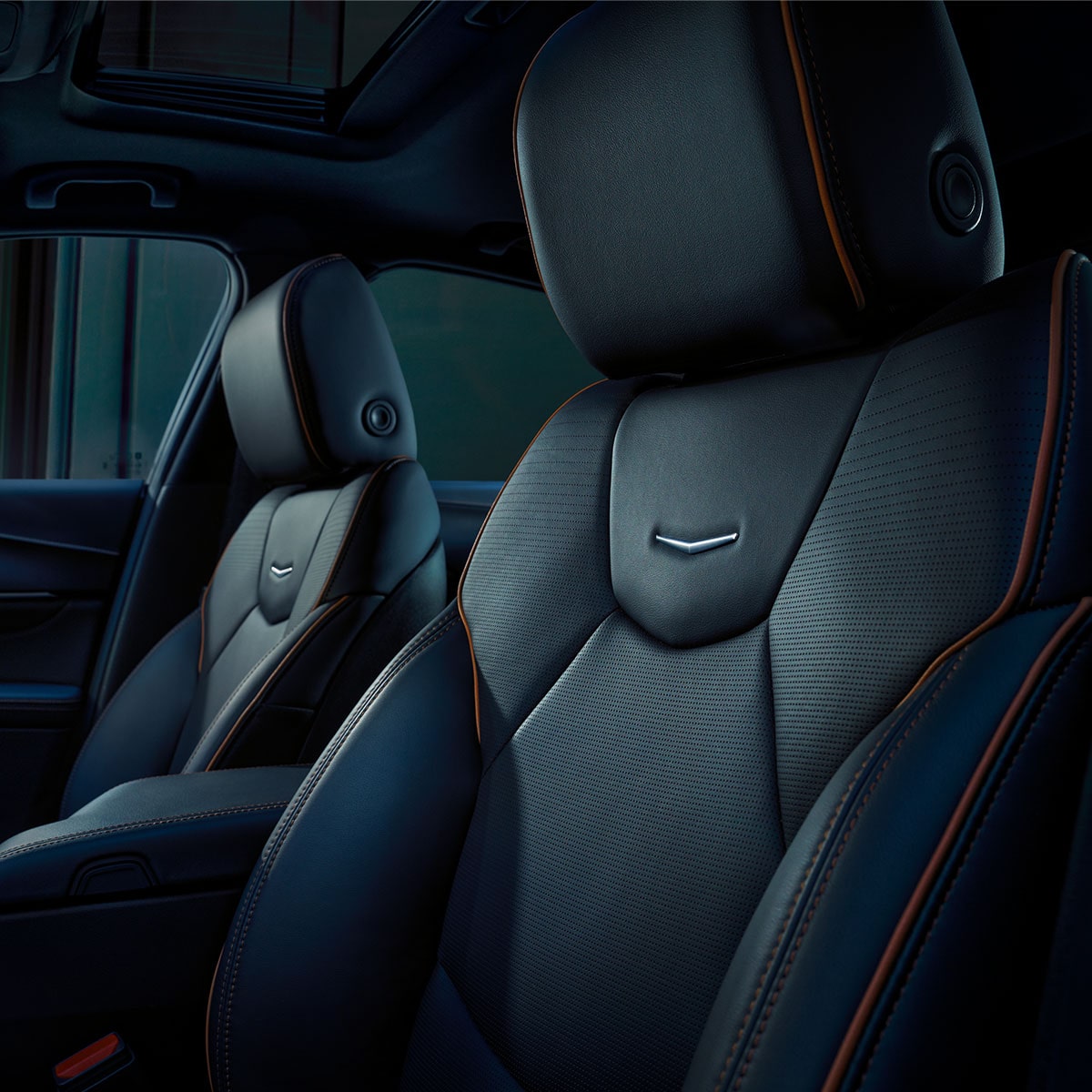 Driver's Front Row View of the Luxury Seating in a 2025 CT4