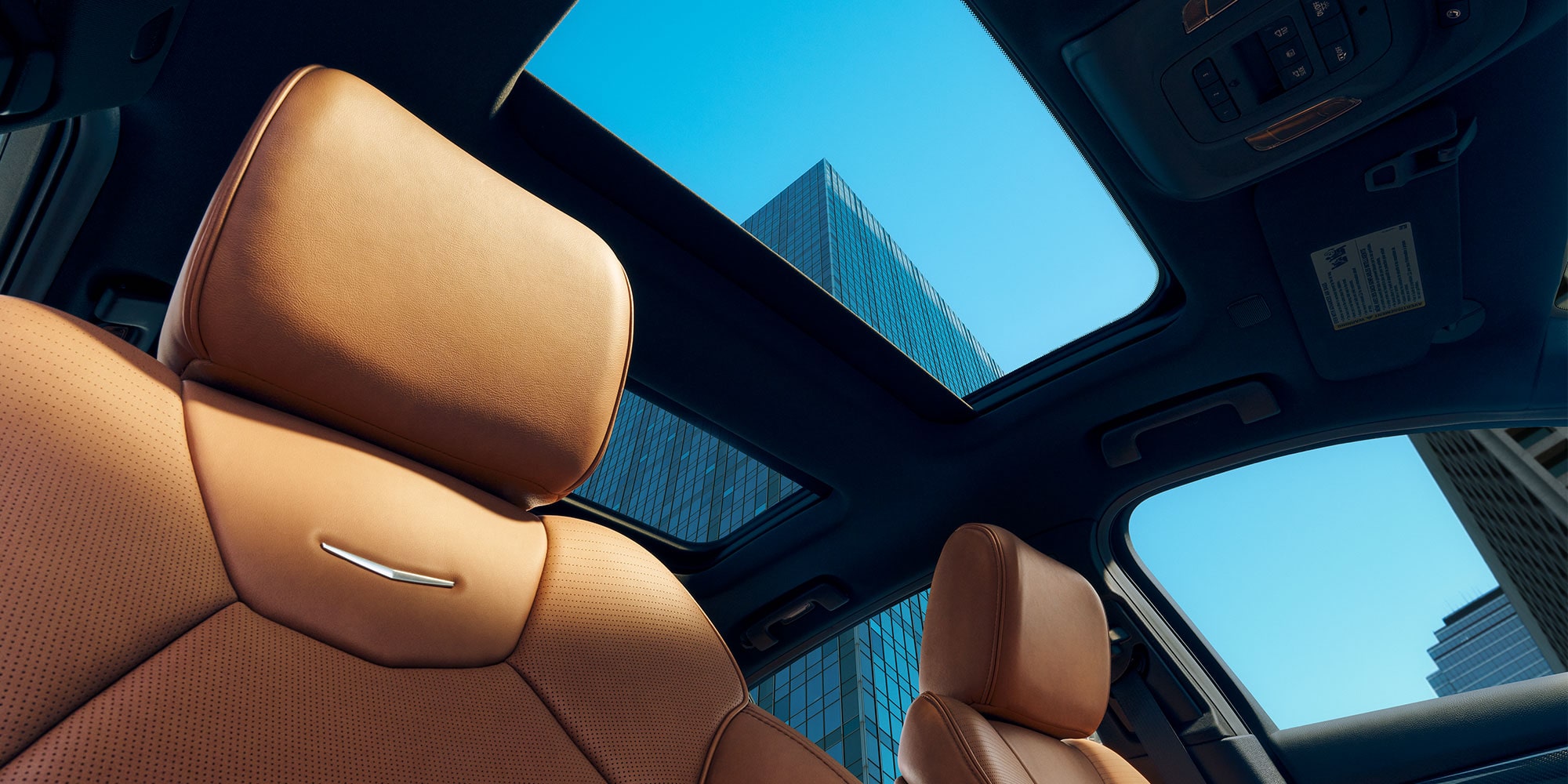 2026 cadillac ct5 interior front seating and sunroof