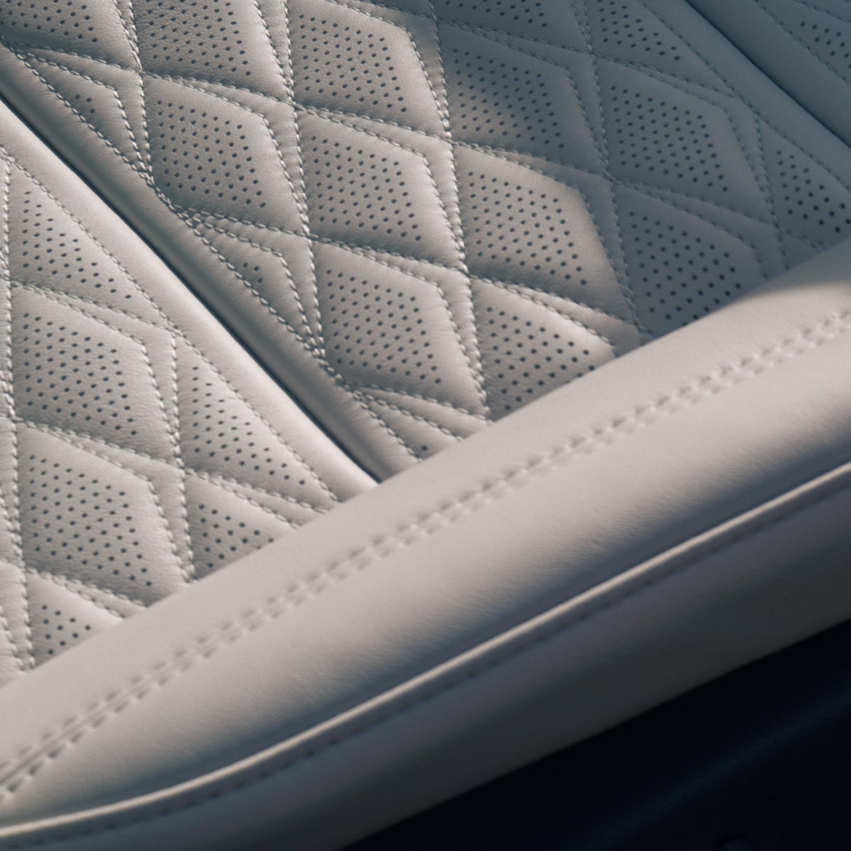 Close-Up View of the 2026 Escalade Ventilated Seats