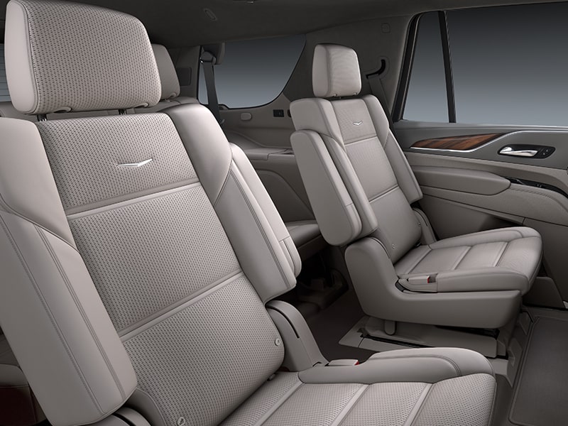 Side View of the 2026 Cadillac Escalade Spacious Second Row