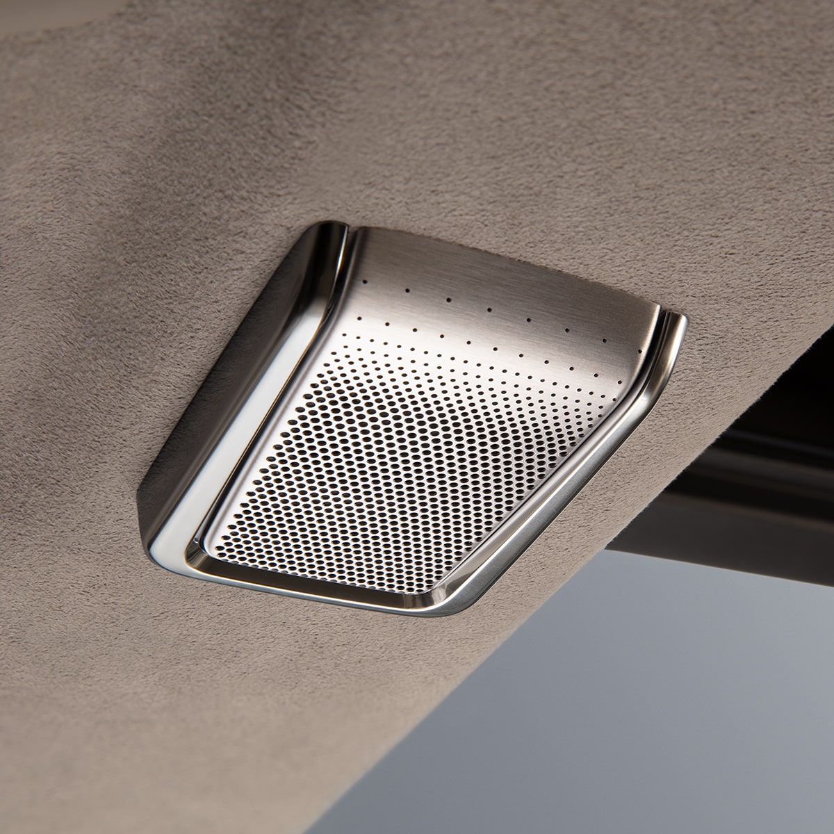 Close-Up View of the 2026 Escalade Back Row Conversation Enhancement Speaker