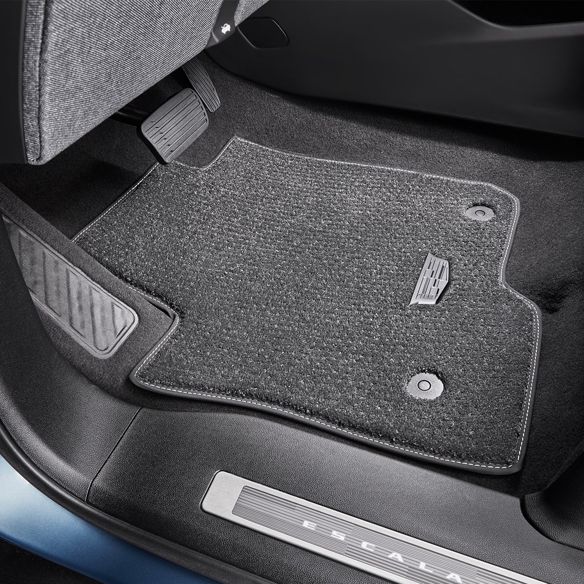 Close-up of the Driver's Seat Floor Mats in the 2026 Cadillac Escalade