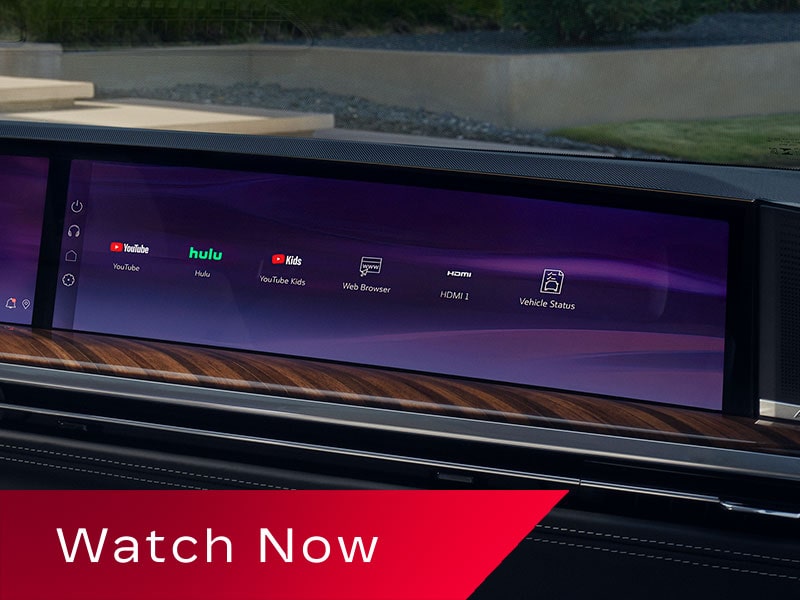 Close-up of the Cadillac Escalade's Display Screen and App Options