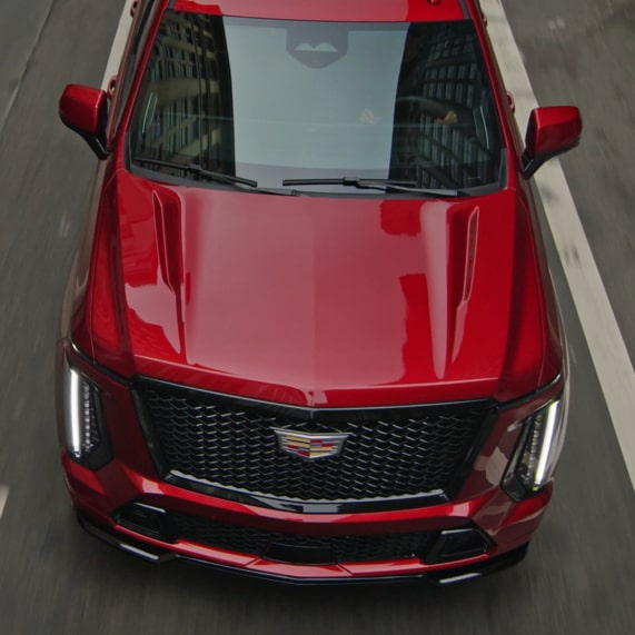 2026 cadillac escalade v series overhead view