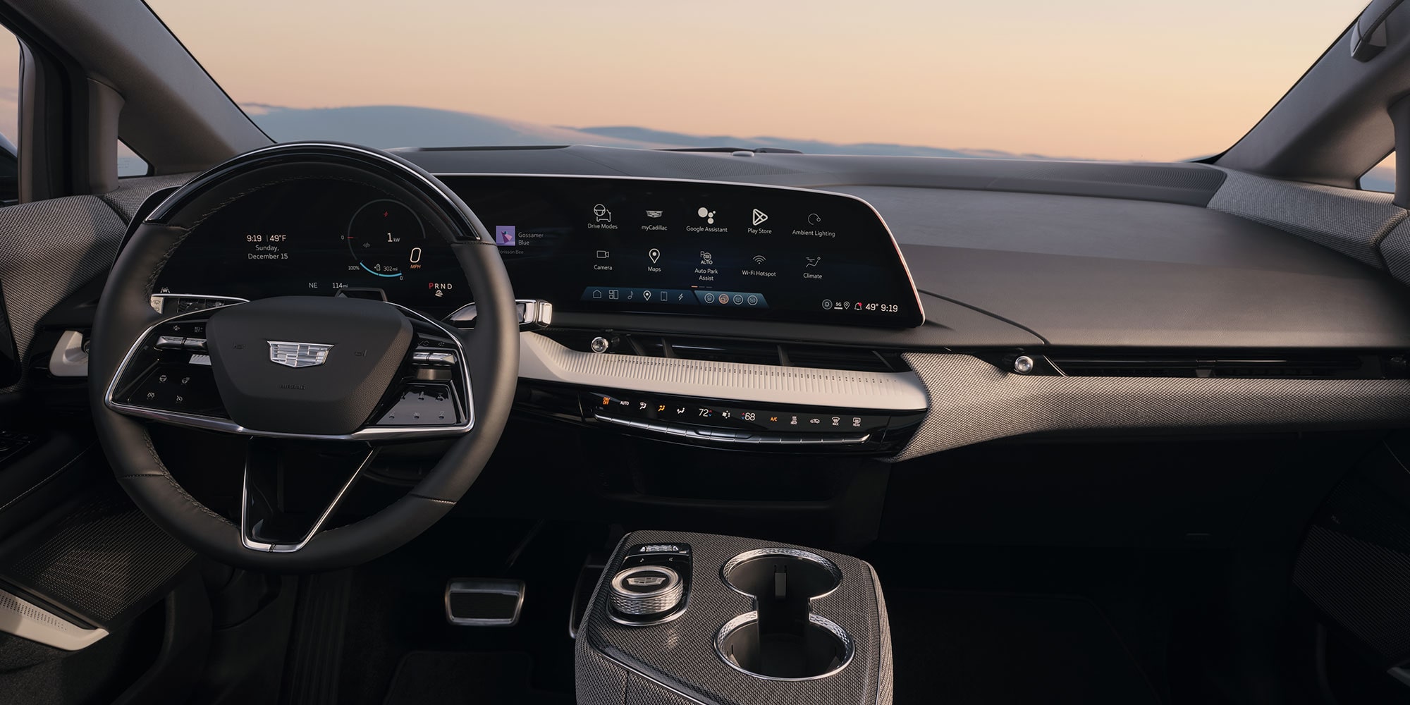 2027 cadillac optiq interior dashboard