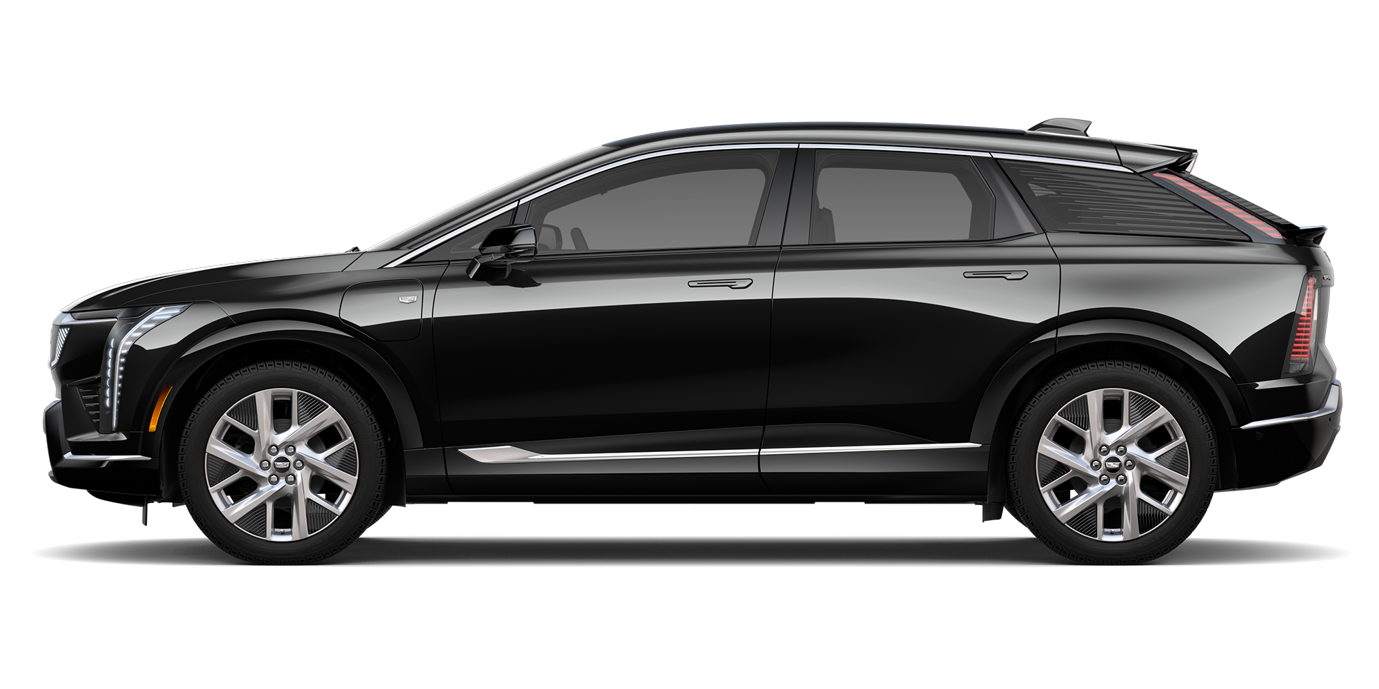Profile View of a Black 2027 Cadillac OPTIQ Luxury