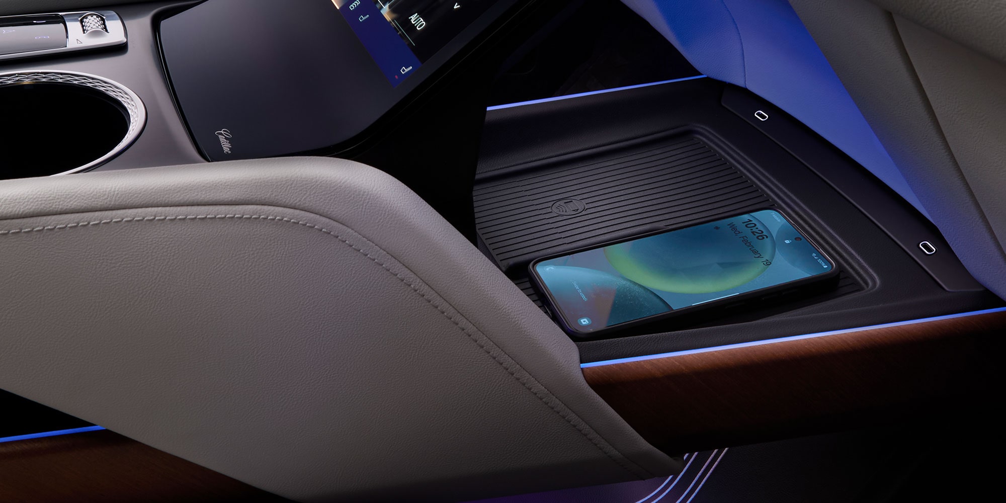 A Phone on the Charging Platform in the 2027 VISTIQ's Middle Console