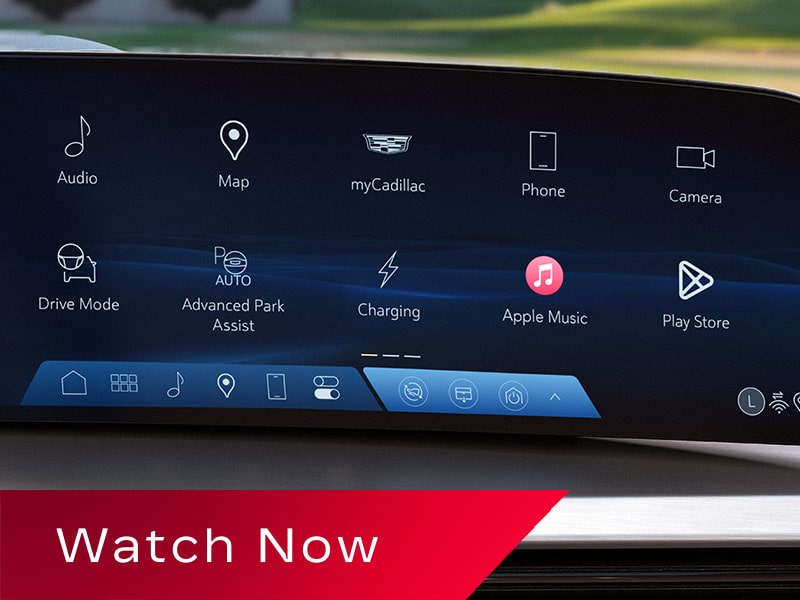 Close-up of the 2027 VISTIQ's Infotainment Screen Displaying Various App Icons and Vehicle Features