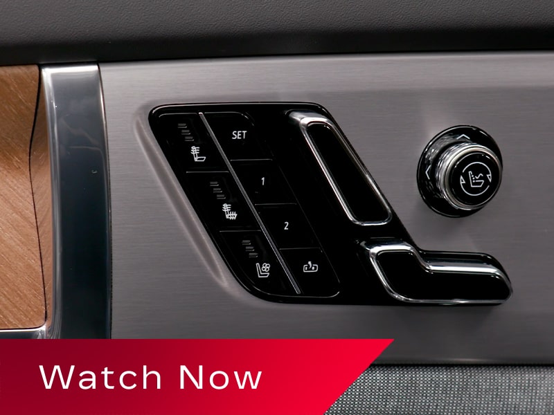 Close-up of the 2027 Cadillac VISTIQ Door Seat Controls