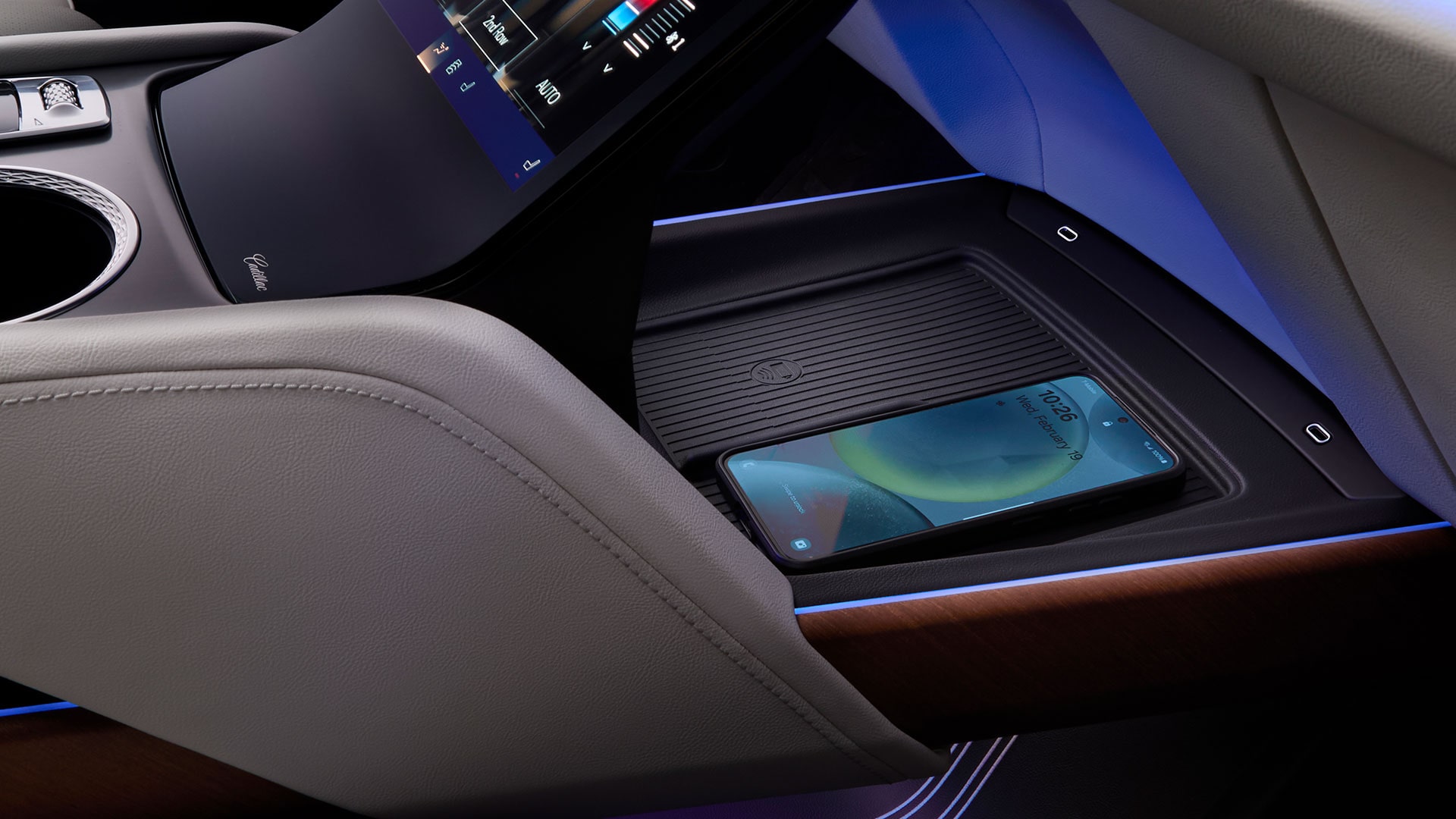A Phone on the Charging Platform in the 2027 VISTIQ's Middle Console