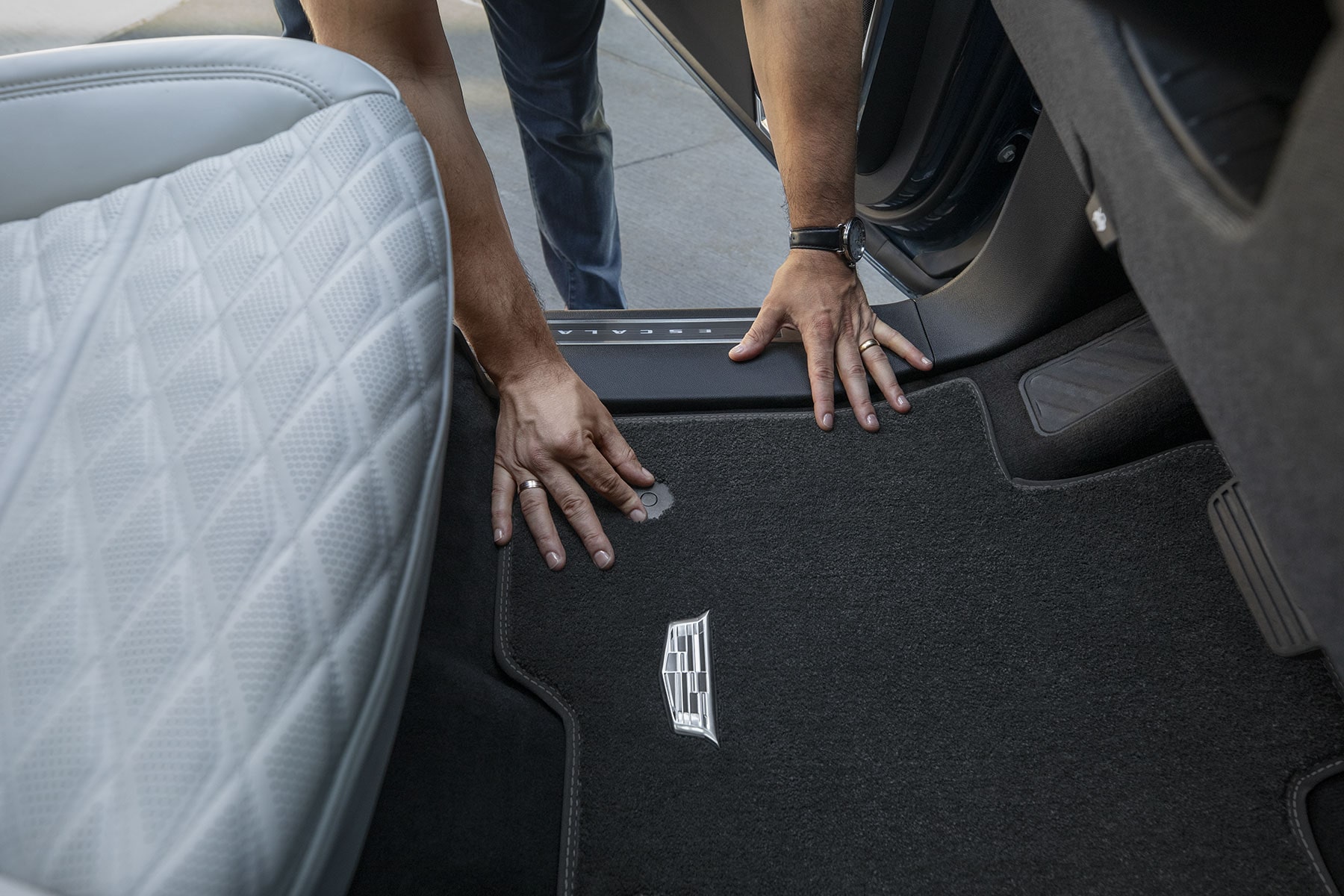 Close-up of the 2027 Escalade's Roof Carrier