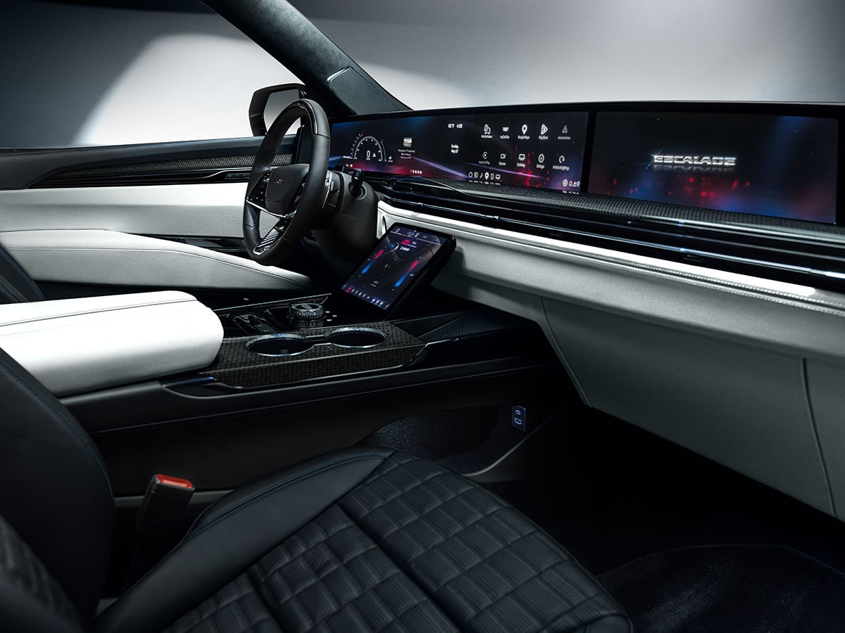 Passenger Seat View of the Escalade-V Collector Series Front Row Cabin and Interior