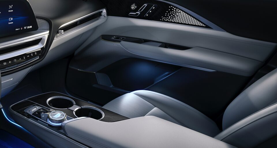 2023 Cadillac LYRIQ Electric SUV Interior Front Passenger Seat View