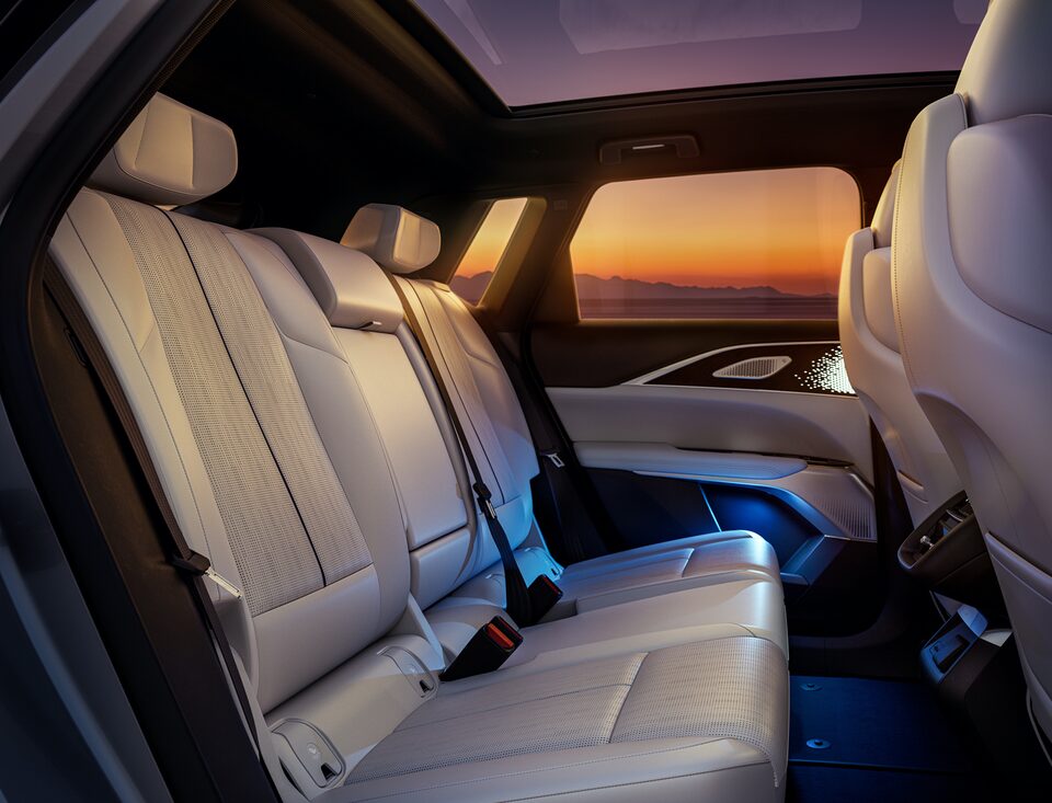 2023 Cadillac LYRIQ All-Electric SUV Interior Back Seat View