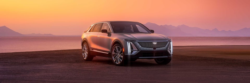 2023 Cadillac LYRIQ in Front of Sunset