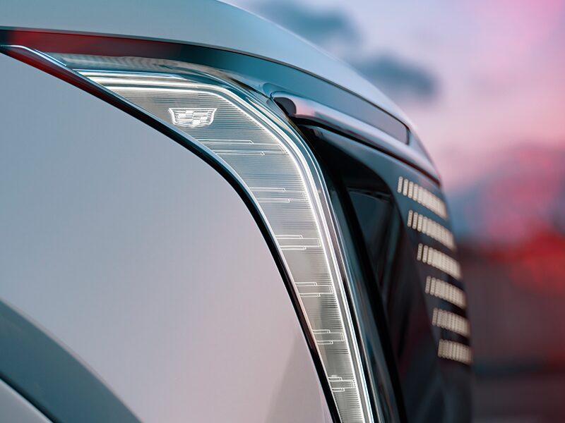 Close Side View of the 2025 Cadillac ESCALADE IQ Headlight