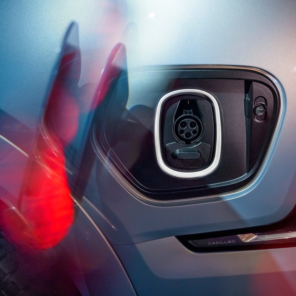 Charging Port of the 2025 Cadillac ESCALADE IQ