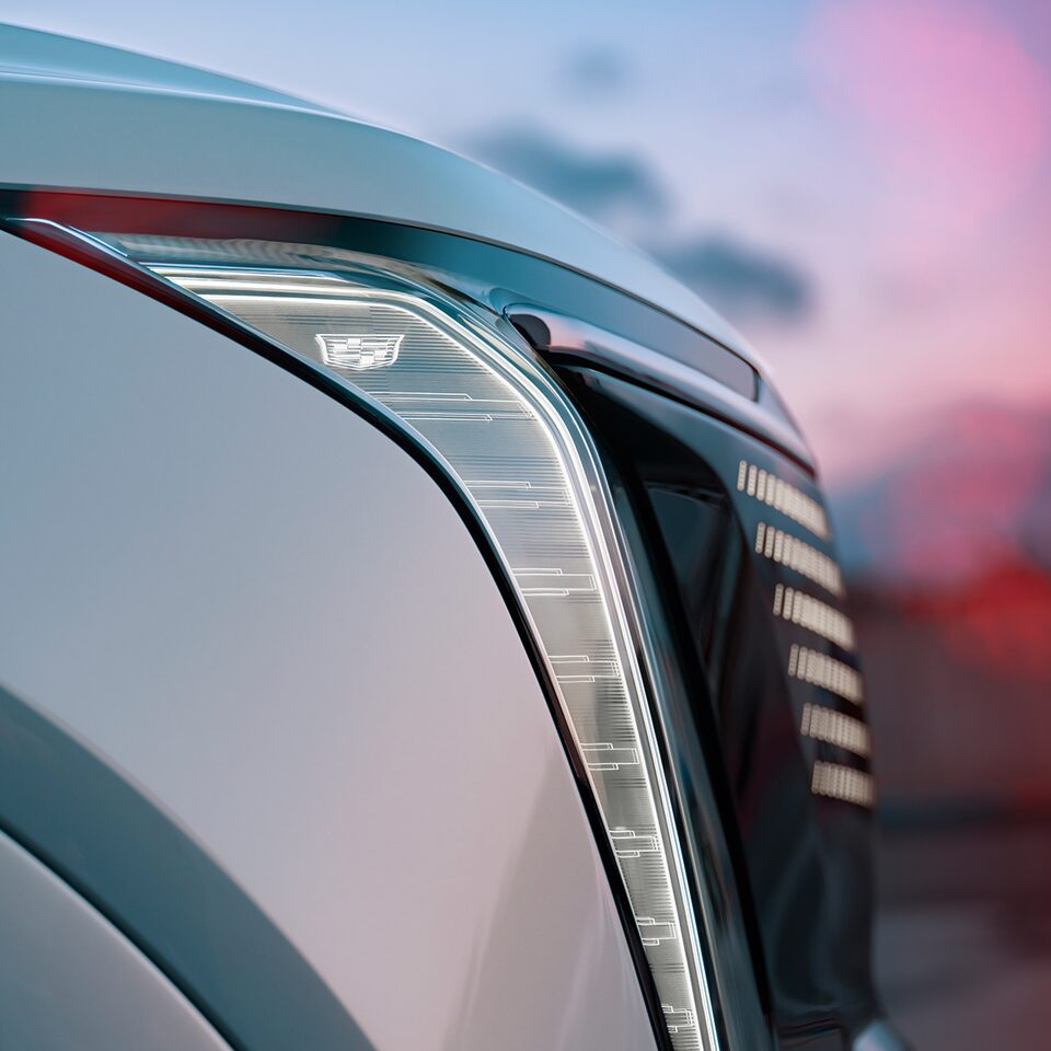 Close Side View of the 2025 Cadillac ESCALADE IQ Headlight