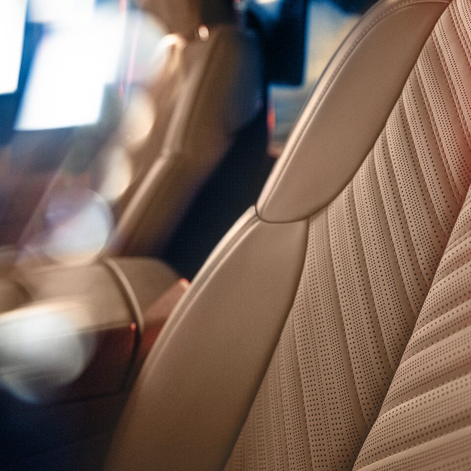 Close View of the 2025 Cadillac ESCALADE IQ Interior Stitching